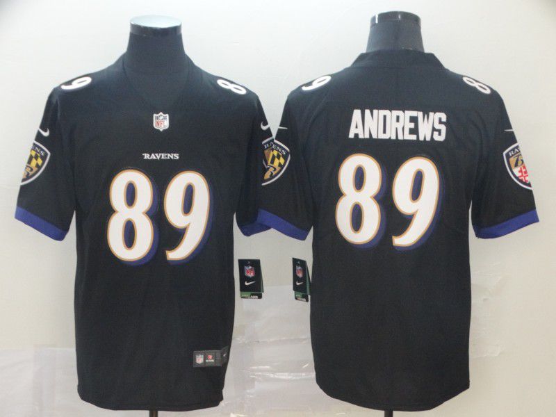 Men Baltimore Ravens 89 Andrews Black Nike Vapor Untouchable Limited Player NFL Jerseys